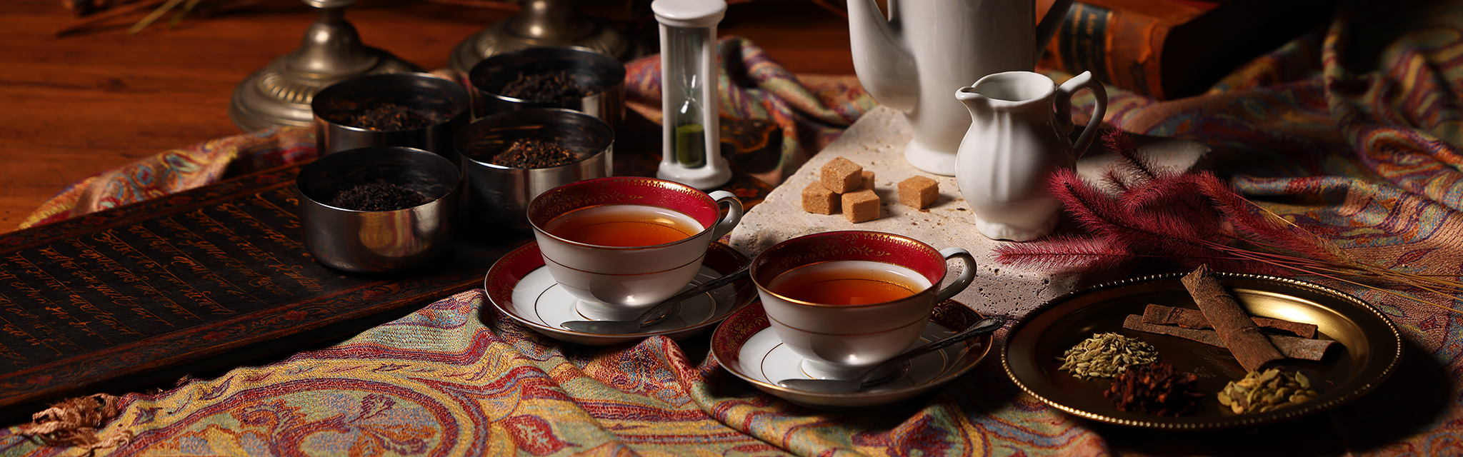 インド原産紅茶のテーブルセット